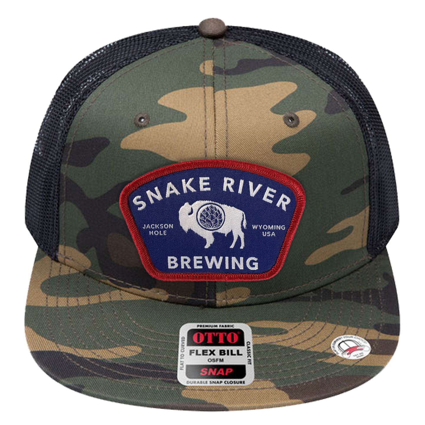 Camo Bison Patch Hat